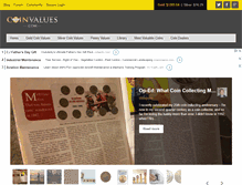 Tablet Screenshot of coinvalues.com